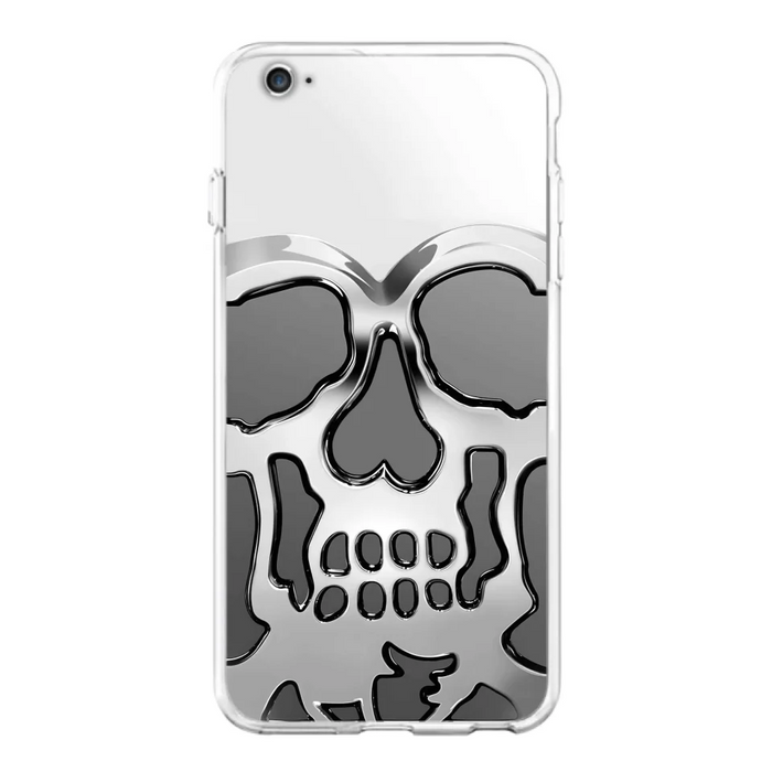 Custom Personalized Veteran Skull Metalic Phone Case - Gift Idea For Veteran - Case For iPhone/ Samsung