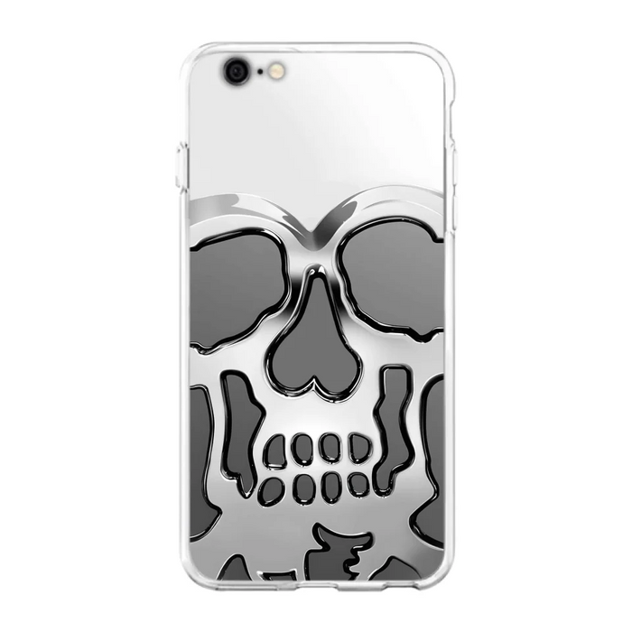 Custom Personalized Veteran Skull Metalic Phone Case - Gift Idea For Veteran - Case For iPhone/ Samsung