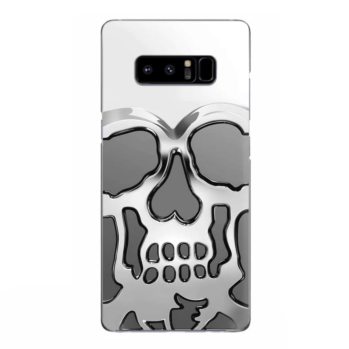 Custom Personalized Veteran Skull Metalic Phone Case - Gift Idea For Veteran - Case For iPhone/ Samsung