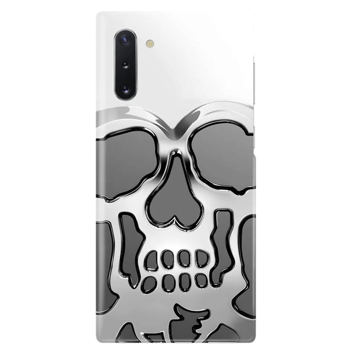 Custom Personalized Veteran Skull Metalic Phone Case - Gift Idea For Veteran - Case For iPhone/ Samsung