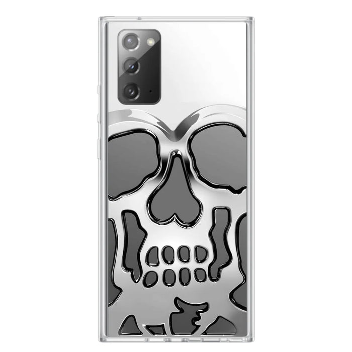 Custom Personalized Veteran Skull Metalic Phone Case - Gift Idea For Veteran - Case For iPhone/ Samsung