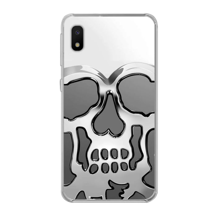 Custom Personalized Veteran Skull Metalic Phone Case - Gift Idea For Veteran - Case For iPhone/ Samsung