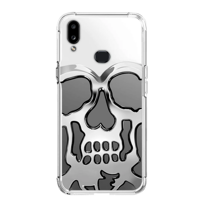 Custom Personalized Veteran Skull Metalic Phone Case - Gift Idea For Veteran - Case For iPhone/ Samsung