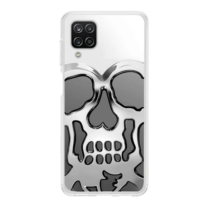 Custom Personalized Veteran Skull Metalic Phone Case - Gift Idea For Veteran - Case For iPhone/ Samsung