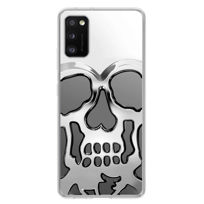 Custom Personalized Veteran Skull Metalic Phone Case - Gift Idea For Veteran - Case For iPhone/ Samsung