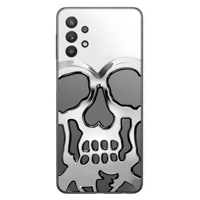 Custom Personalized Veteran Skull Metalic Phone Case - Gift Idea For Veteran - Case For iPhone/ Samsung