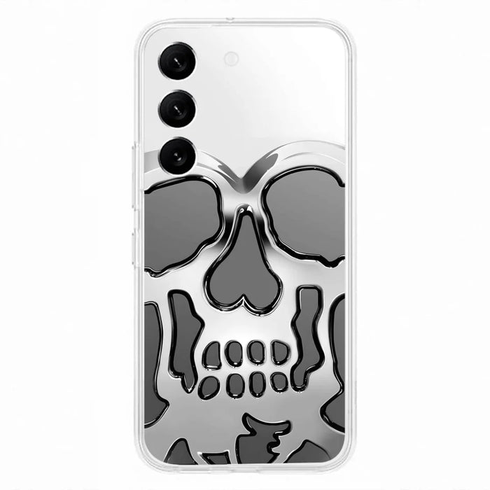 Custom Personalized Veteran Skull Metalic Phone Case - Gift Idea For Veteran - Case For iPhone/ Samsung