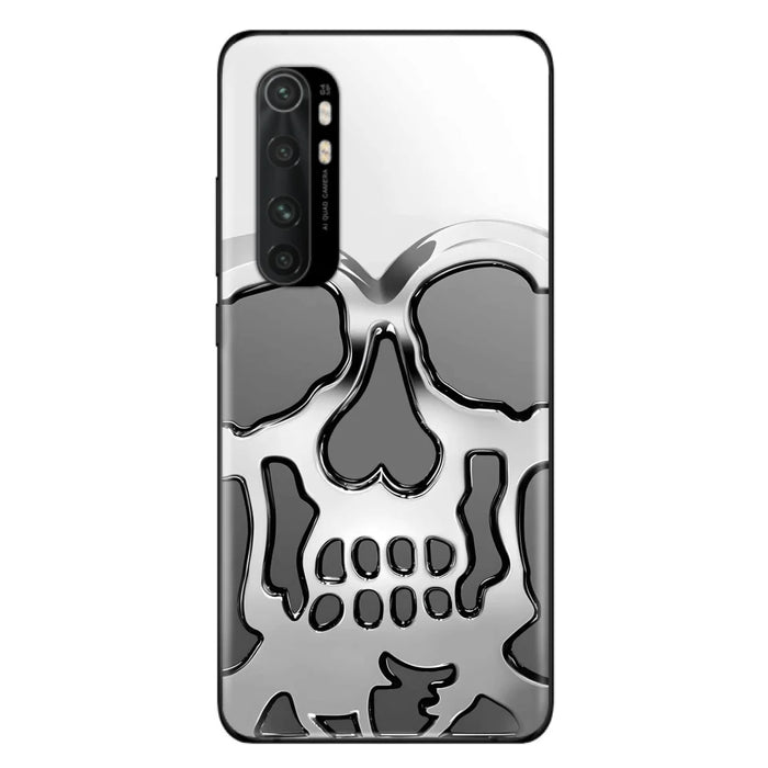 Custom Personalized Veteran Skull Metalic Phone Case - Gift Idea For Veteran - Case For Xiaomi/ Oppo/ Huawei