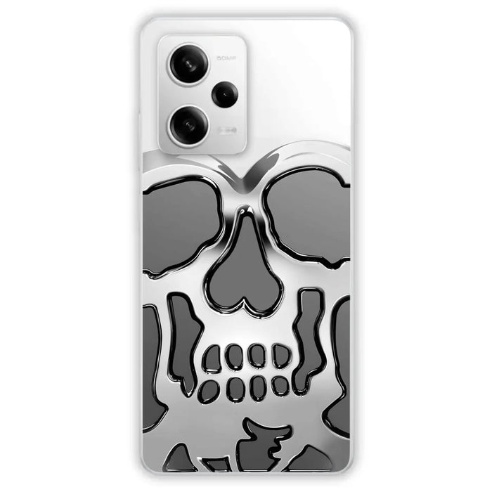 Custom Personalized Veteran Skull Metalic Phone Case - Gift Idea For Veteran - Case For Xiaomi/ Oppo/ Huawei