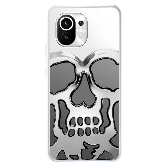 Custom Personalized Veteran Skull Metalic Phone Case - Gift Idea For Veteran - Case For Xiaomi/ Oppo/ Huawei