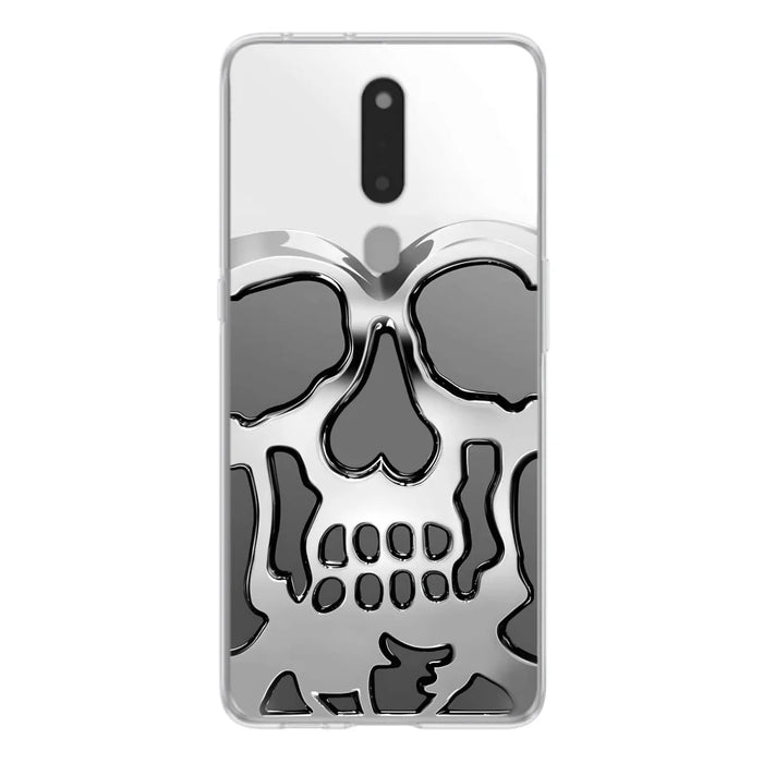 Custom Personalized Veteran Skull Metalic Phone Case - Gift Idea For Veteran - Case For Xiaomi/ Oppo/ Huawei