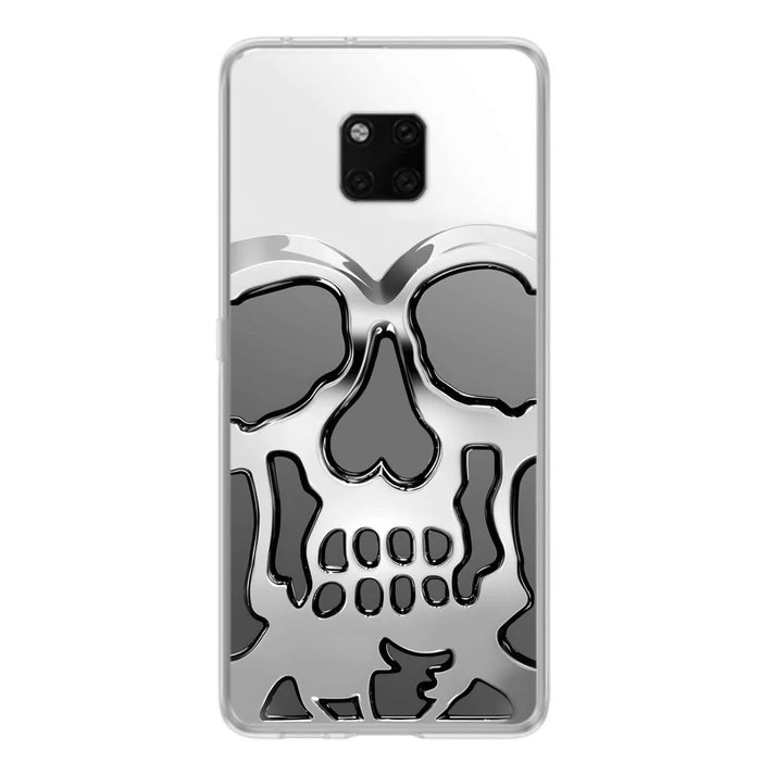 Custom Personalized Veteran Skull Metalic Phone Case - Gift Idea For Veteran - Case For Xiaomi/ Oppo/ Huawei