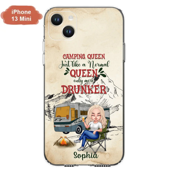 Custom Personalized Camping Queen Phone Case - Gift Idea For Camping Lovers - Camping Queen Classy Sassy And A Bit Smart Assy - Case For iPhone And Samsung