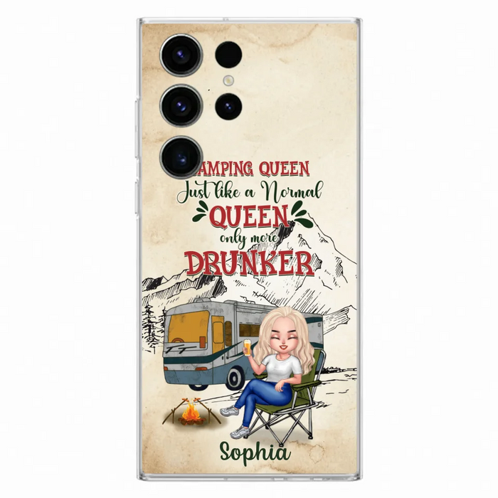 Custom Personalized Camping Queen Phone Case - Gift Idea For Camping Lovers - Camping Queen Classy Sassy And A Bit Smart Assy - Case For iPhone And Samsung