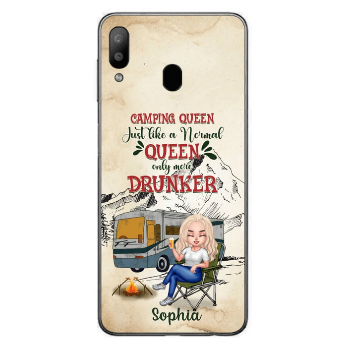 Custom Personalized Camping Queen Phone Case - Gift Idea For Camping Lovers - Camping Queen Classy Sassy And A Bit Smart Assy - Case For iPhone And Samsung