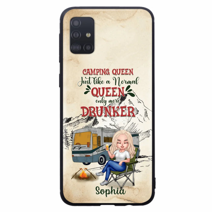 Custom Personalized Camping Queen Phone Case - Gift Idea For Camping Lovers - Camping Queen Classy Sassy And A Bit Smart Assy - Case For iPhone And Samsung