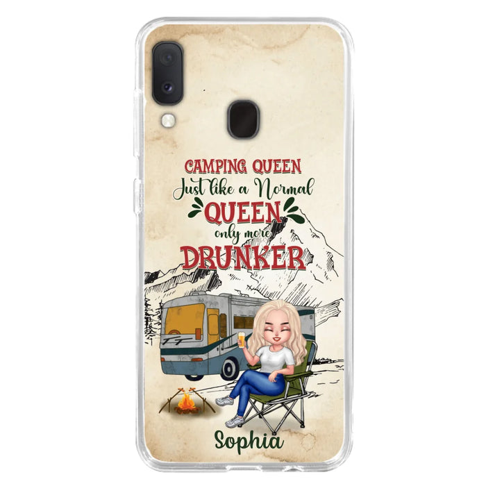 Custom Personalized Camping Queen Phone Case - Gift Idea For Camping Lovers - Camping Queen Classy Sassy And A Bit Smart Assy - Case For iPhone And Samsung