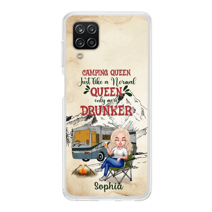 Custom Personalized Camping Queen Phone Case - Gift Idea For Camping Lovers - Camping Queen Classy Sassy And A Bit Smart Assy - Case For iPhone And Samsung