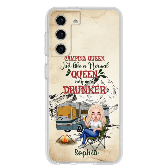 Custom Personalized Camping Queen Phone Case - Gift Idea For Camping Lovers - Camping Queen Classy Sassy And A Bit Smart Assy - Case For iPhone And Samsung