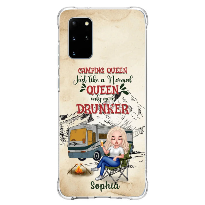 Custom Personalized Camping Queen Phone Case - Gift Idea For Camping Lovers - Camping Queen Classy Sassy And A Bit Smart Assy - Case For iPhone And Samsung