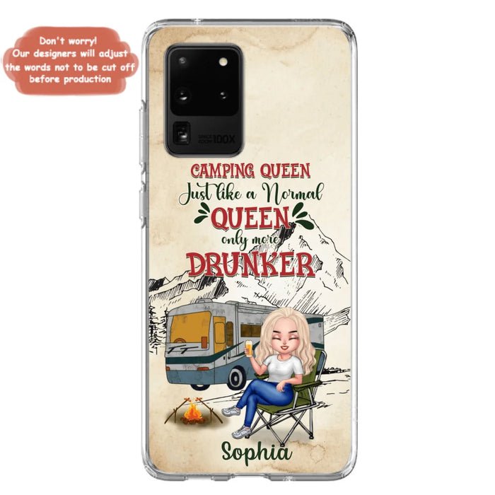 Custom Personalized Camping Queen Phone Case - Gift Idea For Camping Lovers - Camping Queen Classy Sassy And A Bit Smart Assy - Case For iPhone And Samsung