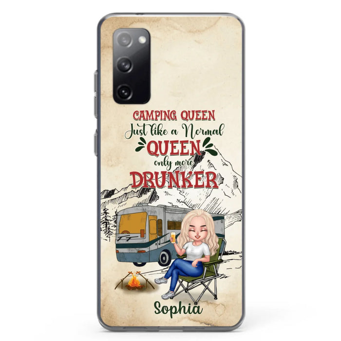 Custom Personalized Camping Queen Phone Case - Gift Idea For Camping Lovers - Camping Queen Classy Sassy And A Bit Smart Assy - Case For iPhone And Samsung