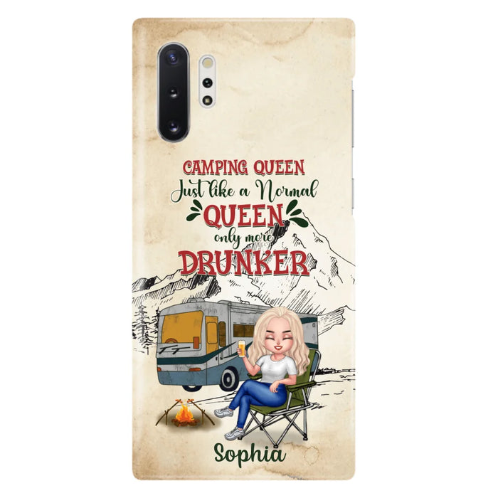 Custom Personalized Camping Queen Phone Case - Gift Idea For Camping Lovers - Camping Queen Classy Sassy And A Bit Smart Assy - Case For iPhone And Samsung