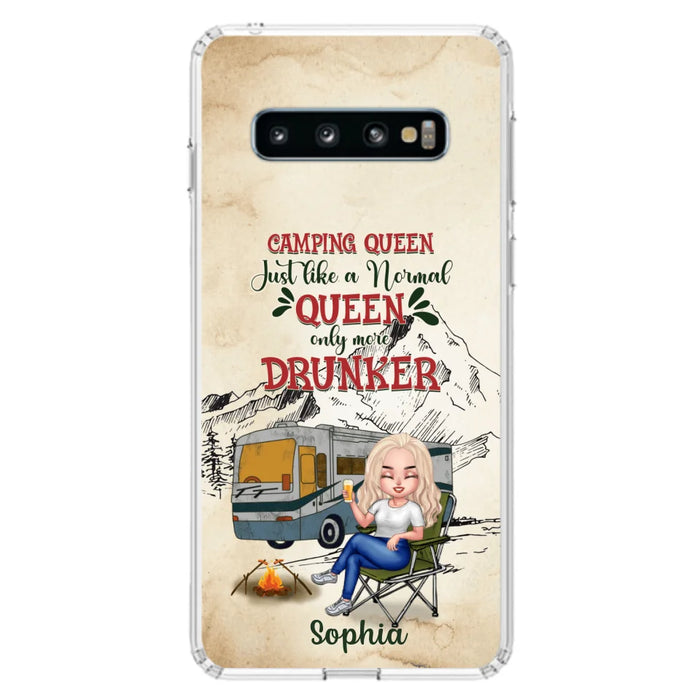 Custom Personalized Camping Queen Phone Case - Gift Idea For Camping Lovers - Camping Queen Classy Sassy And A Bit Smart Assy - Case For iPhone And Samsung