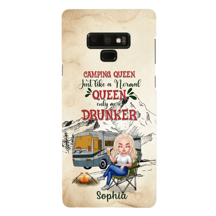 Custom Personalized Camping Queen Phone Case - Gift Idea For Camping Lovers - Camping Queen Classy Sassy And A Bit Smart Assy - Case For iPhone And Samsung