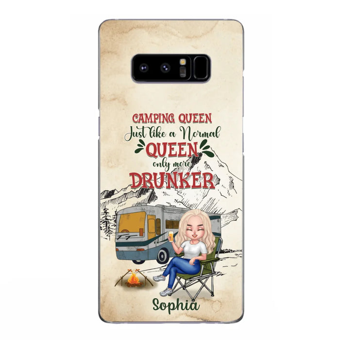 Custom Personalized Camping Queen Phone Case - Gift Idea For Camping Lovers - Camping Queen Classy Sassy And A Bit Smart Assy - Case For iPhone And Samsung