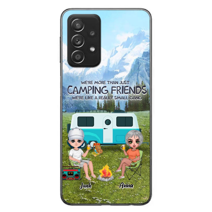 Custom Personalized Mountain Camping Friends Phone Case - Upto 8 People - Best Gift For Camping Lovers - Case For iPhone And Samsung