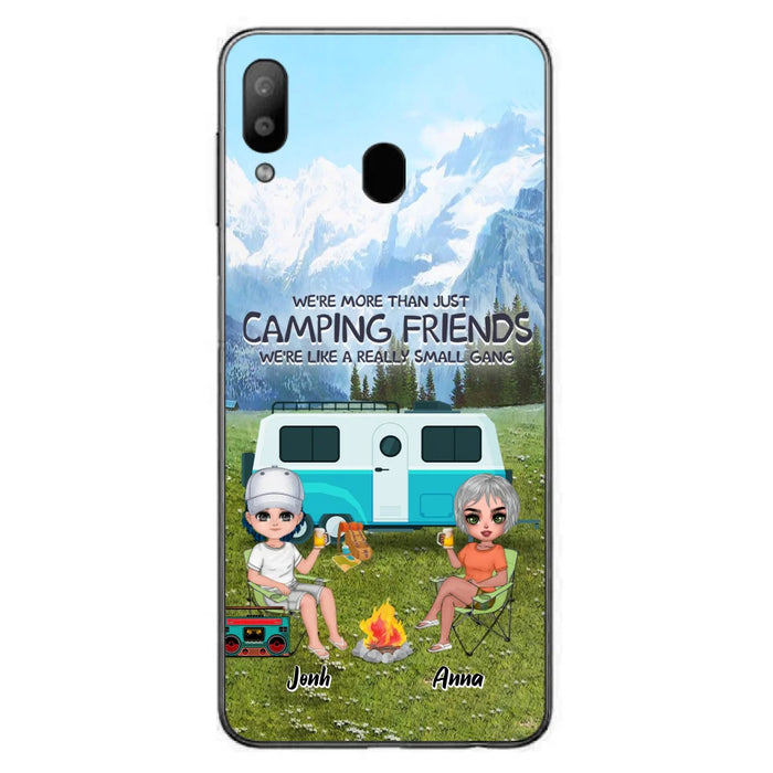 Custom Personalized Mountain Camping Friends Phone Case - Upto 8 People - Best Gift For Camping Lovers - Case For iPhone And Samsung