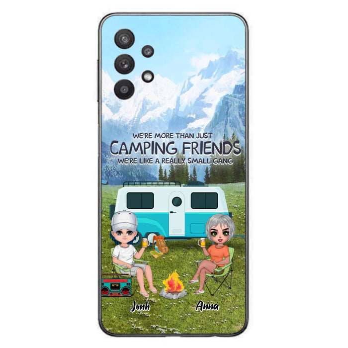 Custom Personalized Mountain Camping Friends Phone Case - Upto 8 People - Best Gift For Camping Lovers - Case For iPhone And Samsung