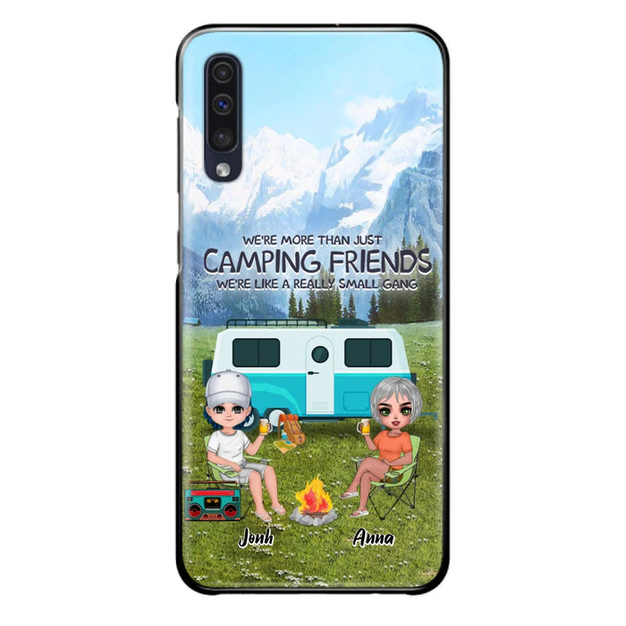 Custom Personalized Mountain Camping Friends Phone Case - Upto 8 People - Best Gift For Camping Lovers - Case For iPhone And Samsung