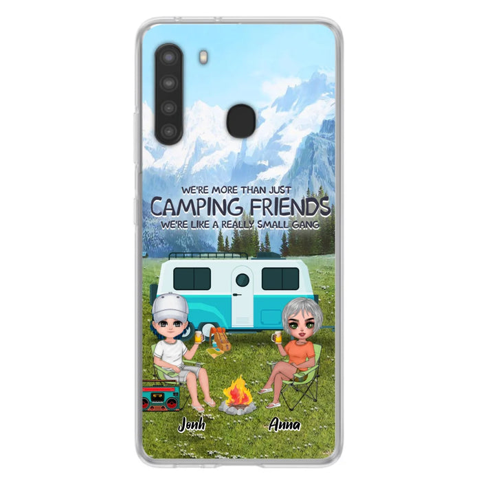 Custom Personalized Mountain Camping Friends Phone Case - Upto 8 People - Best Gift For Camping Lovers - Case For iPhone And Samsung