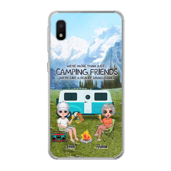 Custom Personalized Mountain Camping Friends Phone Case - Upto 8 People - Best Gift For Camping Lovers - Case For iPhone And Samsung