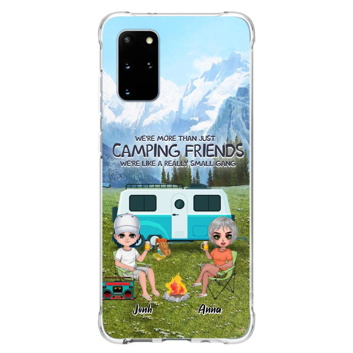 Custom Personalized Mountain Camping Friends Phone Case - Upto 8 People - Best Gift For Camping Lovers - Case For iPhone And Samsung