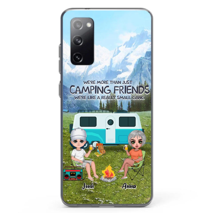 Custom Personalized Mountain Camping Friends Phone Case - Upto 8 People - Best Gift For Camping Lovers - Case For iPhone And Samsung