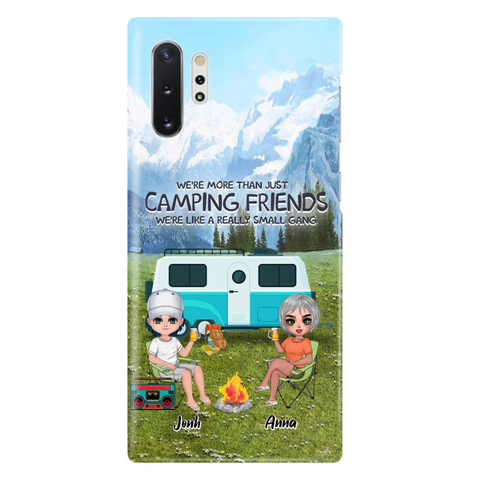 Custom Personalized Mountain Camping Friends Phone Case - Upto 8 People - Best Gift For Camping Lovers - Case For iPhone And Samsung