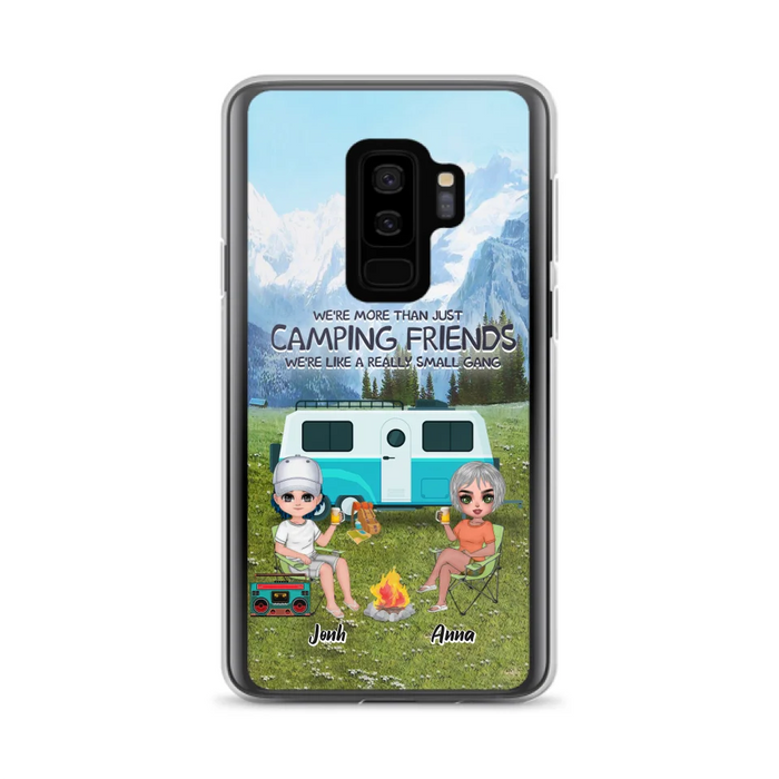 Custom Personalized Mountain Camping Friends Phone Case - Upto 8 People - Best Gift For Camping Lovers - Case For iPhone And Samsung