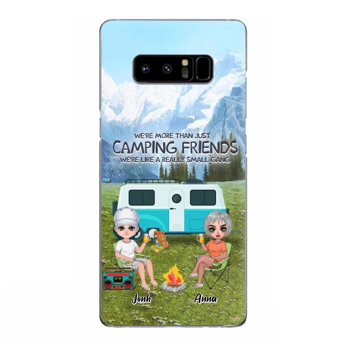 Custom Personalized Mountain Camping Friends Phone Case - Upto 8 People - Best Gift For Camping Lovers - Case For iPhone And Samsung