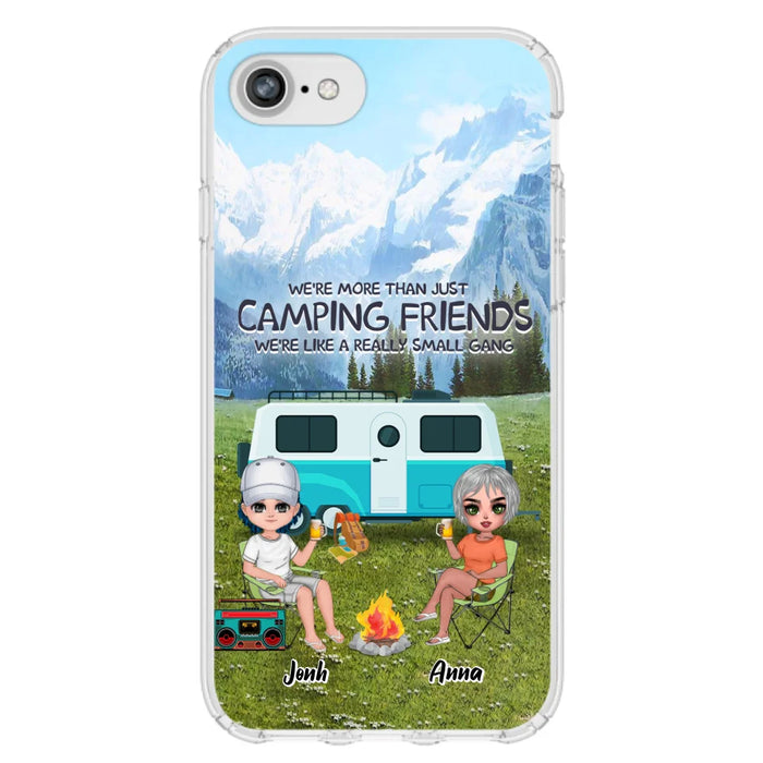 Custom Personalized Mountain Camping Friends Phone Case - Upto 8 People - Best Gift For Camping Lovers - Case For iPhone And Samsung