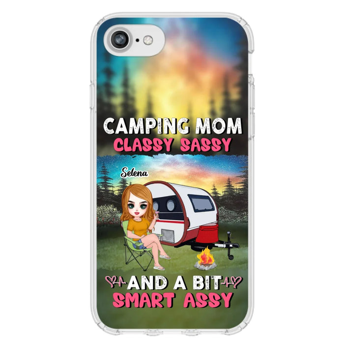 Custom Personalized Camping Mom Phone Case - Gift Idea For Camping Lover/ Mother's Day - Camping Mom Classy Sassy And A Bit Smart Assy - Case For iPhone And Samsung