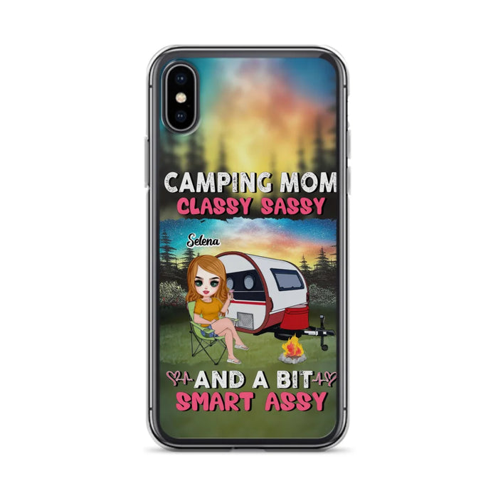 Custom Personalized Camping Mom Phone Case - Gift Idea For Camping Lover/ Mother's Day - Camping Mom Classy Sassy And A Bit Smart Assy - Case For iPhone And Samsung