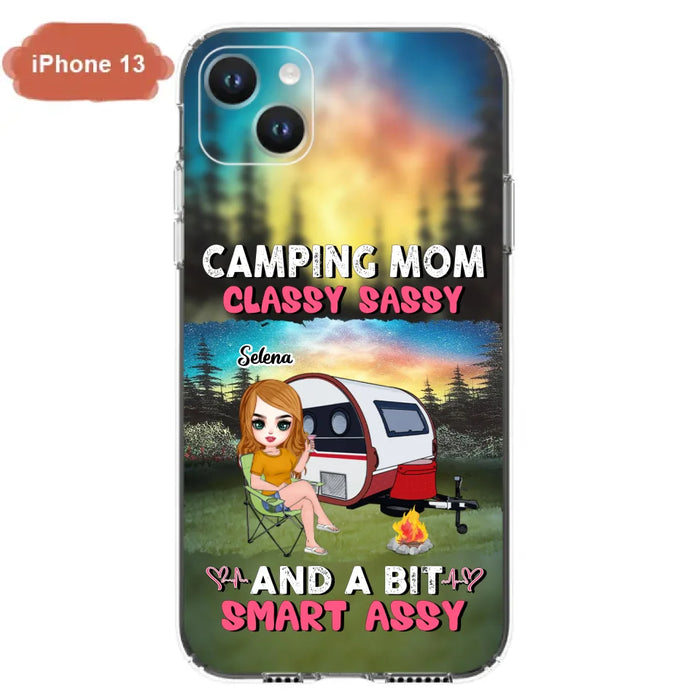 Custom Personalized Camping Mom Phone Case - Gift Idea For Camping Lover/ Mother's Day - Camping Mom Classy Sassy And A Bit Smart Assy - Case For iPhone And Samsung