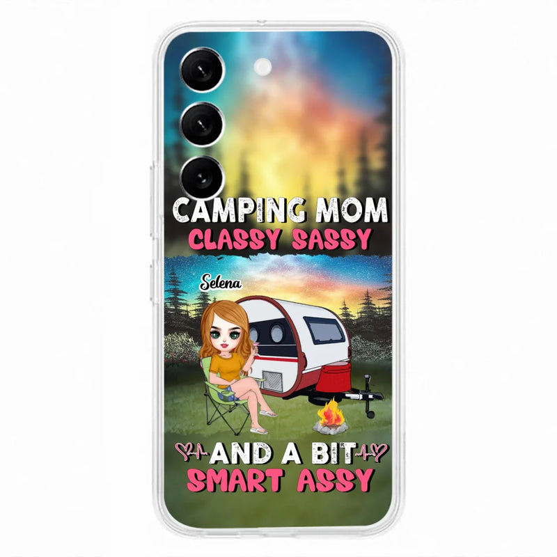 Custom Personalized Camping Mom Phone Case - Gift Idea For Camping Lover/ Mother's Day - Camping Mom Classy Sassy And A Bit Smart Assy - Case For iPhone And Samsung