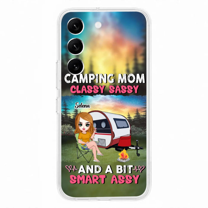 Custom Personalized Camping Mom Phone Case - Gift Idea For Camping Lover/ Mother's Day - Camping Mom Classy Sassy And A Bit Smart Assy - Case For iPhone And Samsung