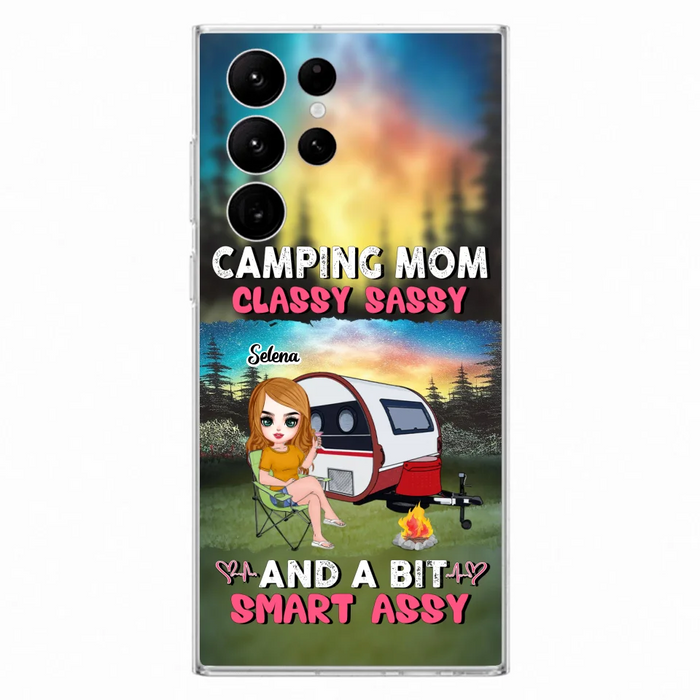 Custom Personalized Camping Mom Phone Case - Gift Idea For Camping Lover/ Mother's Day - Camping Mom Classy Sassy And A Bit Smart Assy - Case For iPhone And Samsung