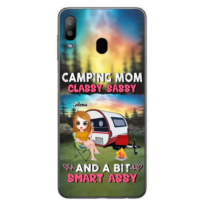 Custom Personalized Camping Mom Phone Case - Gift Idea For Camping Lover/ Mother's Day - Camping Mom Classy Sassy And A Bit Smart Assy - Case For iPhone And Samsung