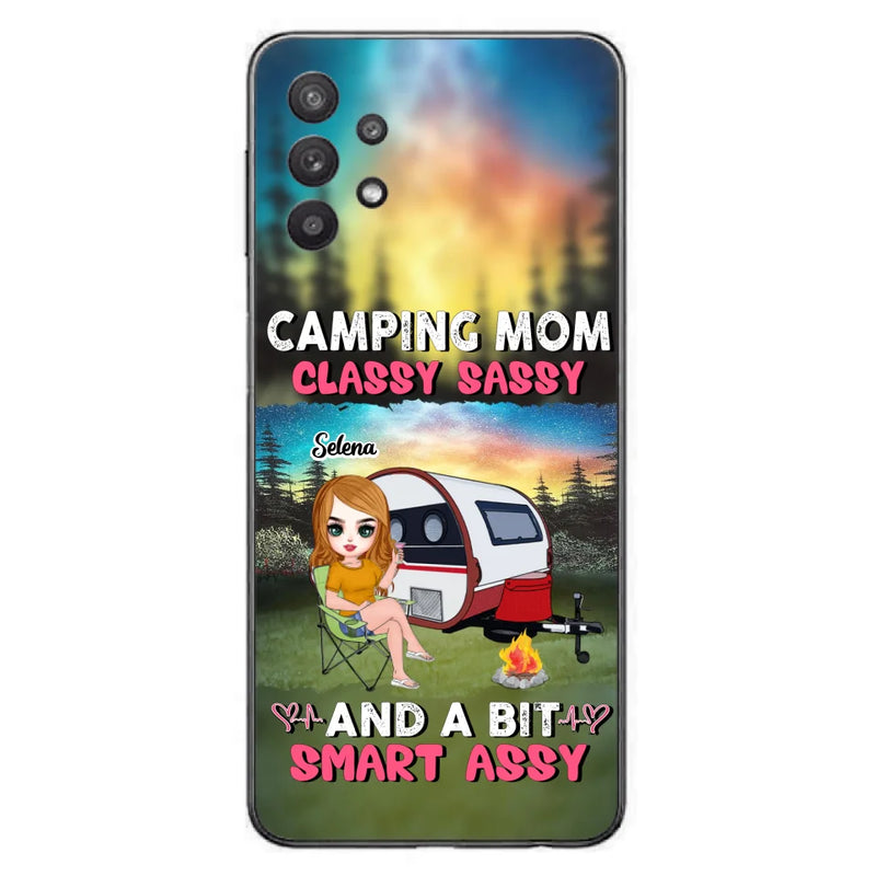 Custom Personalized Camping Mom Phone Case - Gift Idea For Camping Lover/ Mother's Day - Camping Mom Classy Sassy And A Bit Smart Assy - Case For iPhone And Samsung